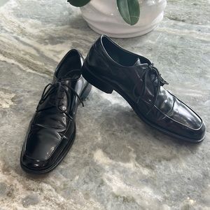 Ashton grey black square toe dress shoe